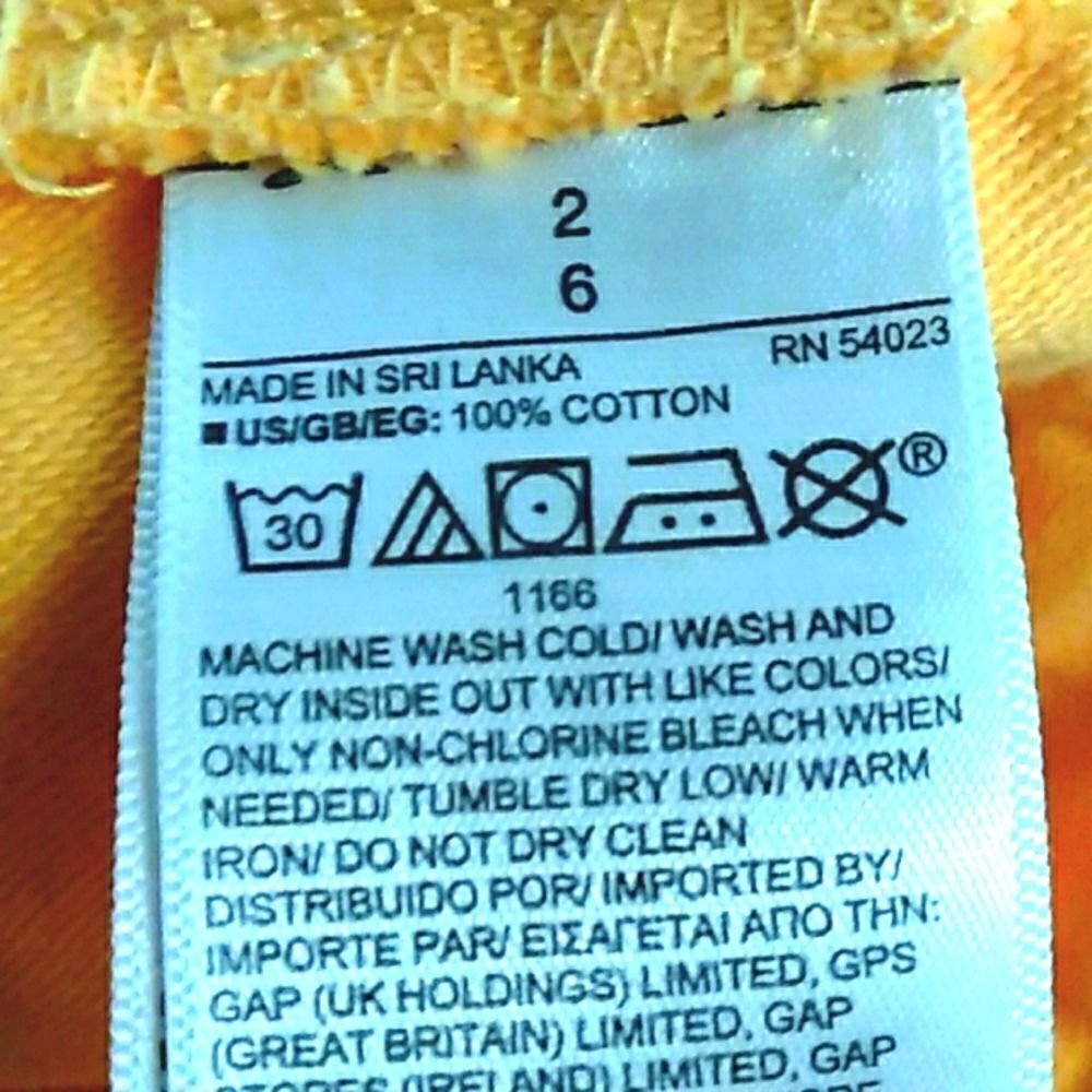 GAP "Utility Short" Yellow Size 2 - Picture 7 of 7
